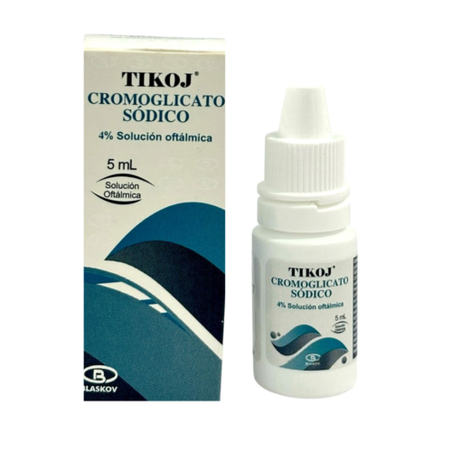 TIKOJ CROMOGLICATO SODICO 4% SOLUCION OFTALMICA X 5 ML