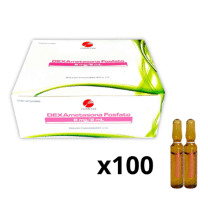 DEXAMETASONA 8MG/2ML X 100 AMPOLLAS