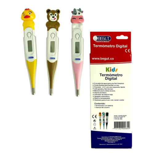 TERMOMETRO DIGITAL FLEXIBLE NIÑOS FIGURITAS BEGUT
