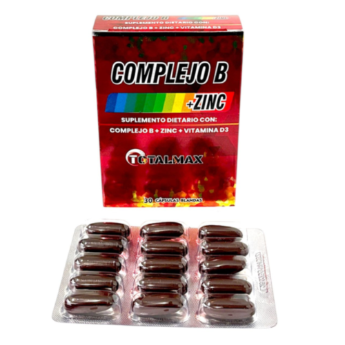 COMPLEJO B + ZINC X 30 CAPS TOTALMAX