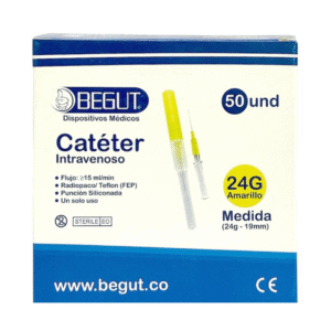 CATETER INTRAVENOSO 24 G - 19 MM PAQUETE X 5 UND BEGUT