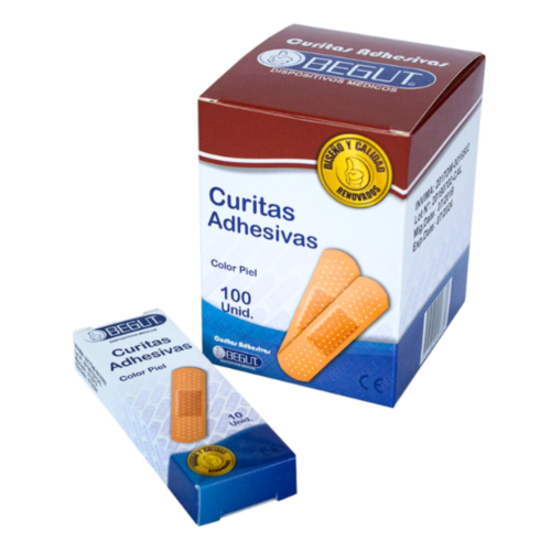 CURITAS ADHESIVAS COLOR PIEL X 100 UND BEGUT