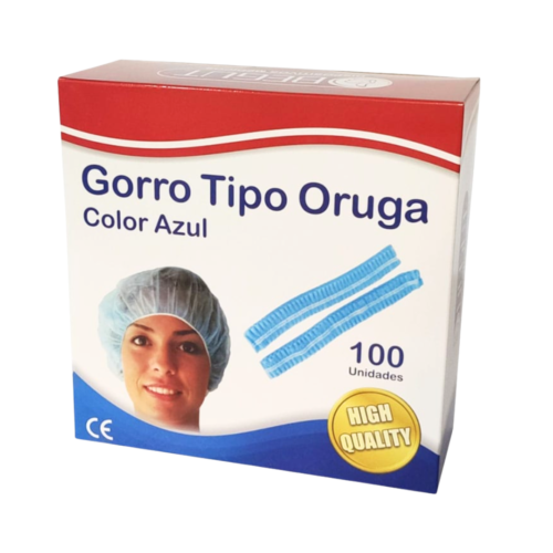 GORRO DESECHABLE ORUGA AZUL BEGUT