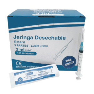 JERINGA 3 ML LUER LOCK 3P CAJA X 100 UNID BEGUT