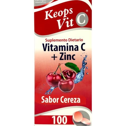 KEOPS VITAMINA C + ZINC - CEREZA CAJA X 100