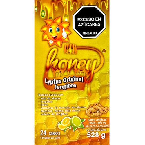 HONEY LYPTUS PASTILLAS X 24 JENGIBRE