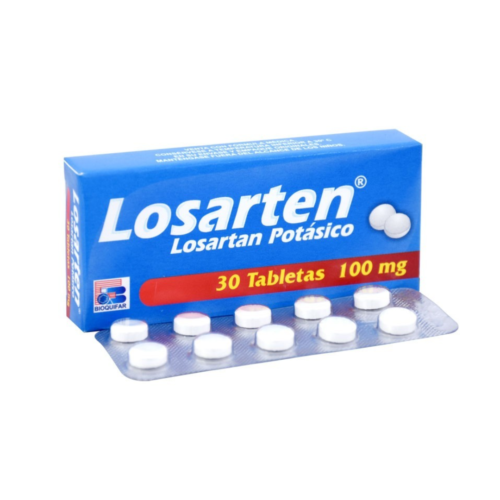 LOSARTEN 100 MG TABLETAS ( LOSARTAN ) CAJA X 30 TABL