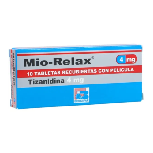 MIORELAX 4 MG TABLETAS ( TIZANIDINA ) CAJA X 10 TABL