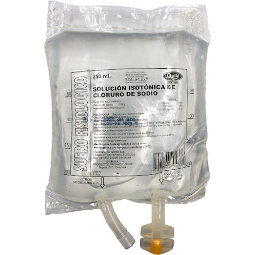 SUERO FISIOLOGICO BOLSA X 250 ML QUIBI