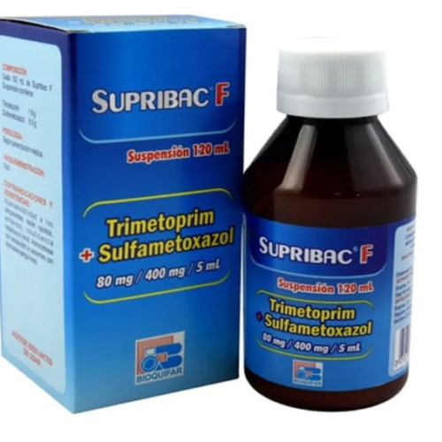 SUPRIBAC F JARABE ( TRIMETOPRIM 80 MG + SULFAMETOXAZOL 400 MG ) FRSC X 120 ML