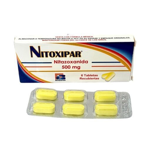 NITOXIPAR 500 MG TABLETAS ( NITAZOXANIDA ) CAJA X 6 TABL