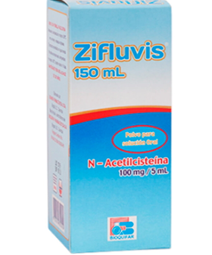 ZIFLUVIS 100 MG JARABE ( N-ACETIL CISTEINA ) FRSC X 150 ML