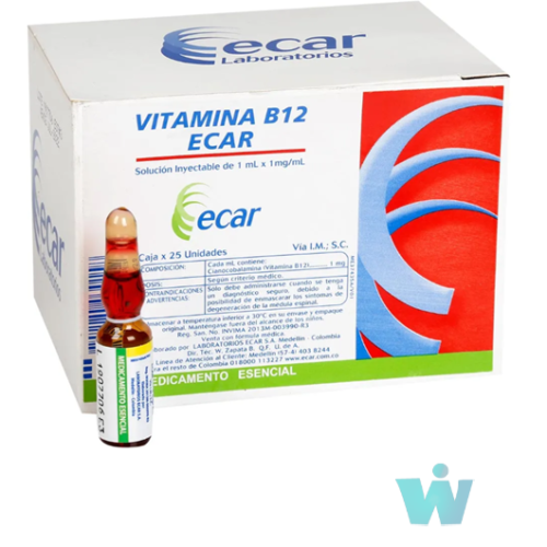VITAMINA B12 CJAX 25 AMPOLLAS X 1ML