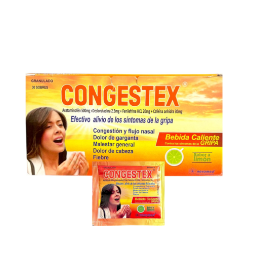 CONGESTEX BEBIDA CALIENTE X 30 SOBRES LIMÓN