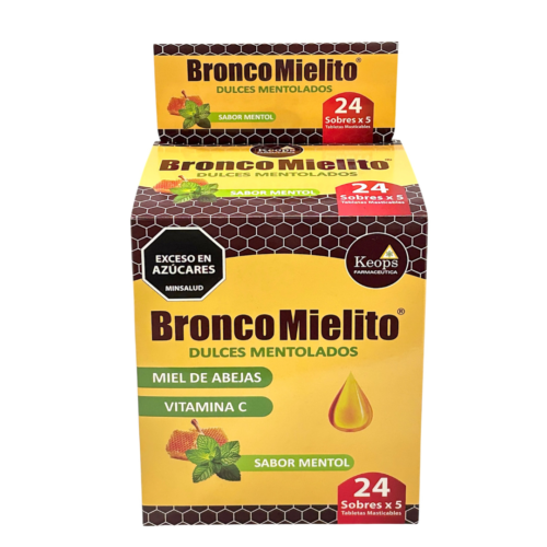 BRONCOMIELITO DULCES MENTOLADOS X 24 SOBRES