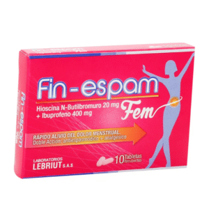 FIN-ESPAM FEM HIOCINAS BUTILBROMURO 20 MG + IBUPROFENO 400 MGX 10 TAB