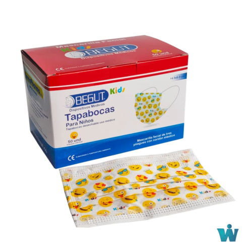 TAPABOCAS NIÑOS X 50 UND BEGUT