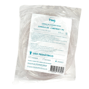 CANULA DE OXIGENO NASAL PEDIATRICA CON TUBO DE 2 METROS