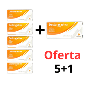 DESLORATADINA 5 mg X 10 TBS MEMPHIS OFERTA 5+1