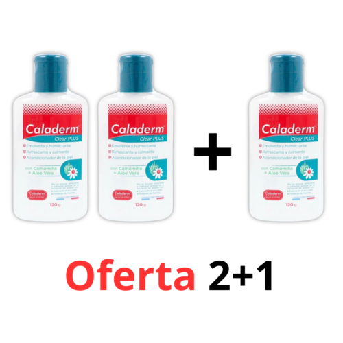 CALADERM CLEAR PLUS X 120 ML OFERTA 2+1