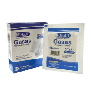 GASAS ESTERIL 3'' X 3'' X 24 UNIDADES