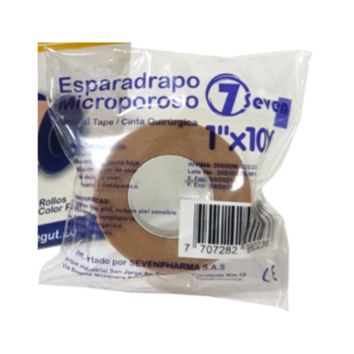ESPARADRAPO MICROPOROSO 1'' X 10Y X 1 UNIDAD