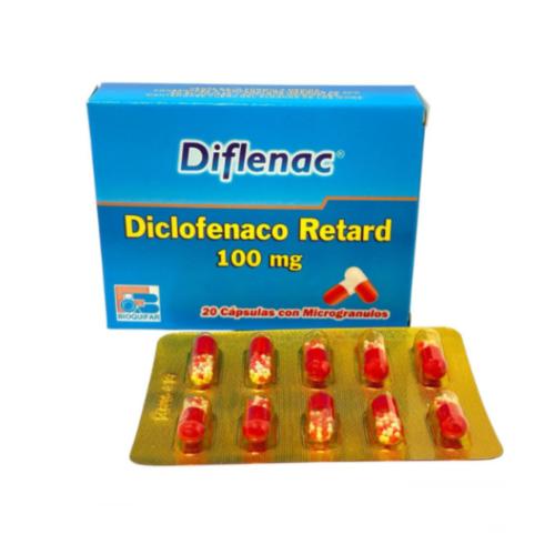 DIFLENAC DICLOFENACO RETARD 100 MG X 20 CP