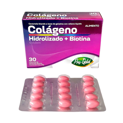 PRO-GOLD COLAGENO HIDROLIZADO+ BIOTINA X 30 CPS