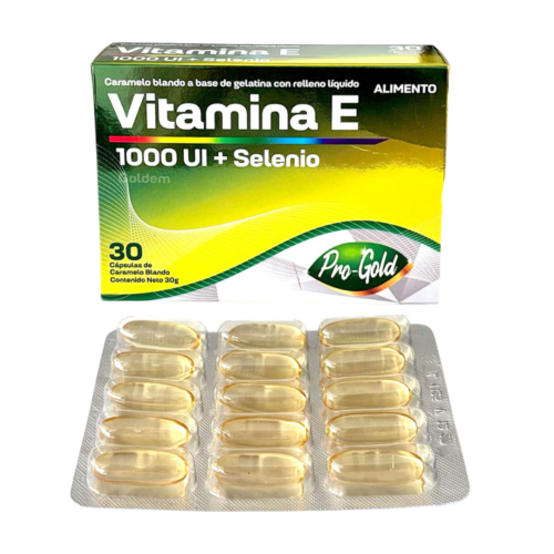 PRO-GOLD VITAMINA E 1000 UI + SELENIO X 30 CPS