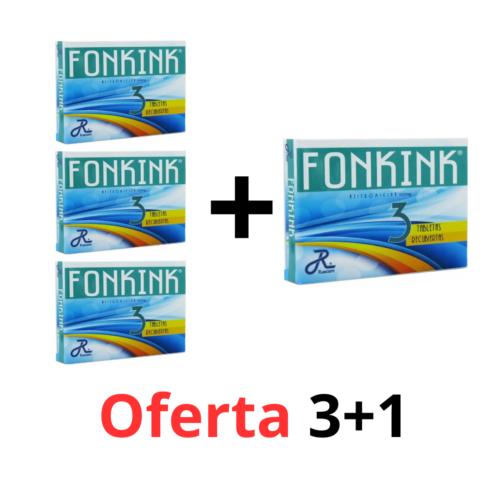 FONKINK 500 MG X 3 TB (AZITROMICINA) OFERTA 3+1