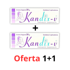 KANDIX- V CREMA VAGINAL 2% 20 GR OFERTA 1+1