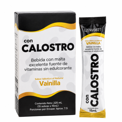 CON CALOSTRO BEDIDA CON MALTA Y VITAMINAS X 15 SOBRES NATURAL