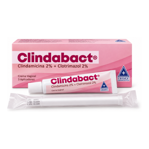 CLINDABACT CREMA VAGINAL X 20 GR (CLINDAMICINA + CLOTRIMAZOL) 3 APLICADORES