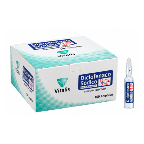 DICLOFENACO SODICO 75MG/3ML X 100 AMPOLLAS