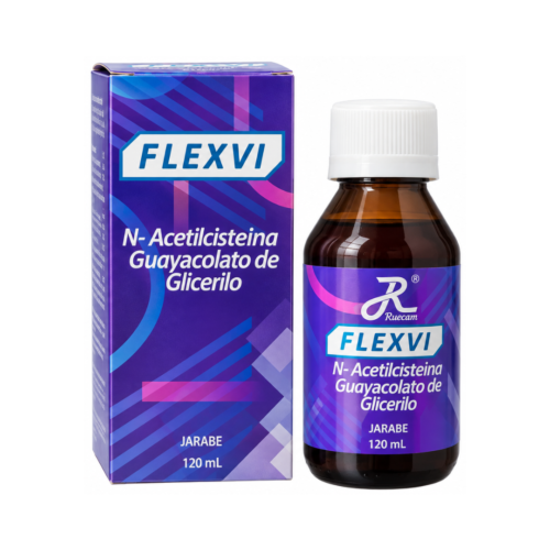 FLEXVI N-ACETILCISTEINA GUAYACOLATO DE GLICERINO X 120 ML