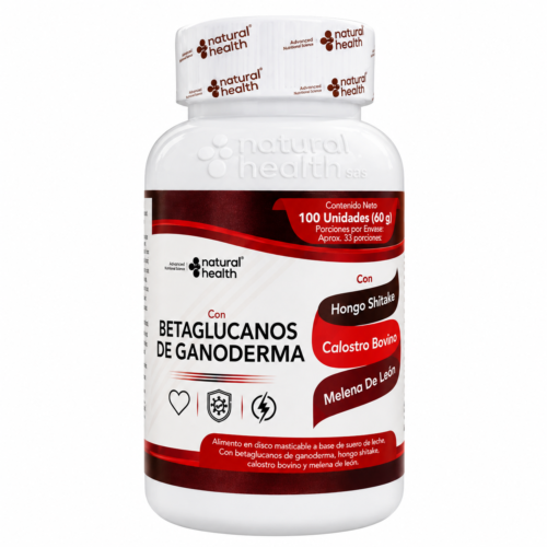 BETAGLUCANOS DE GANODERMA FRASCO X 100 CP