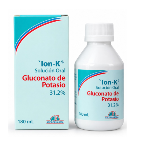 ION-K SOLUCION ORAL GLUCONATO DE POTASIO 31.2% X 180 ML
