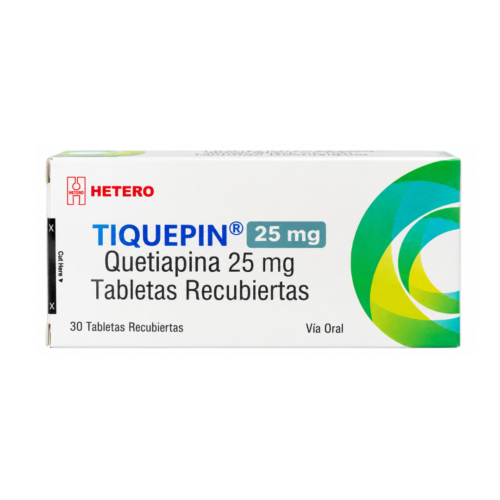 TIQUEPIN 25 MG QUETIAPINA X 30 TB HETERO