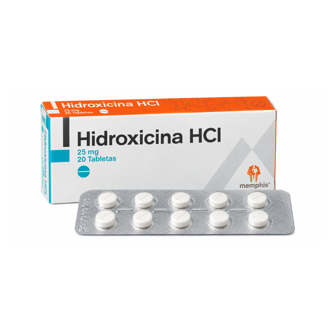 HIDROXICINA HCI 25 MG X 20 TB MEMPHIS