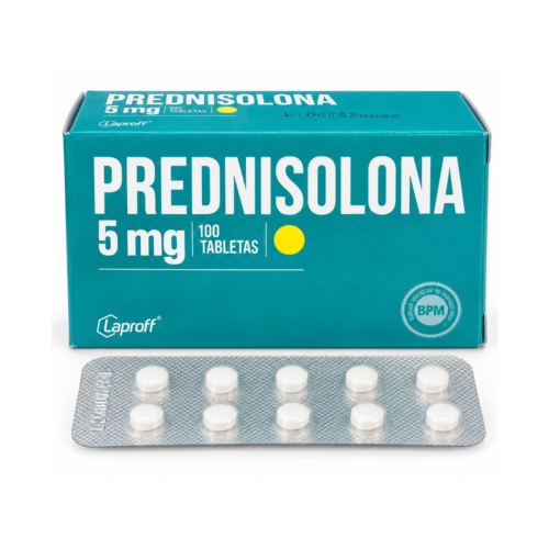 PREDNISOLONA 5 MG X 100 TABLETAS LAPROFF