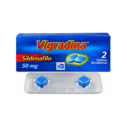 VIGRADINA 50 mg (SILDENAFILO) CAJA x 2 TBLS